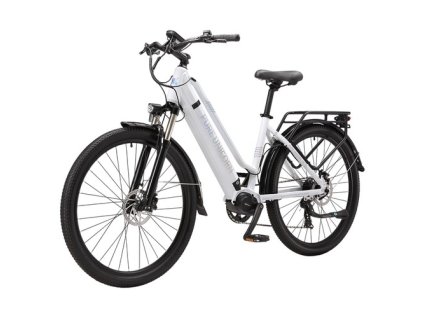 PURE UNICORN U8 Electric Bike, 500W Motor, 48V 14Ah Battery, 27.5 inch Tires, 35km/h Max Speed, 70km Range, Dual Hydraulic Brakes, Front Hydraulic Suspension, Shimano 7-speed, LCD Display - White