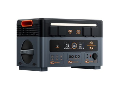 Blackview Oscal PowerMax 2400 Pro Portable Power Station, 2016Wh 2400W Outdoor Generator, 3500+ Cycles LiFePO4, Dual Speakers, 1.2H Fast Charge, Smart APP