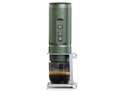 HIBREW H4C Portable Espresso Maker, Handheld Manual Coffee Machine for Camping, Travel & Home Use, Green - Explorer