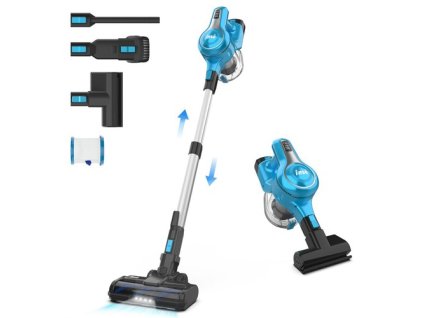 INSE S62 Cordless Stick Vacuum, 30kPa Powerful Suction, 45 Min Runtime, LED Headlights, 5-Stage HEPA