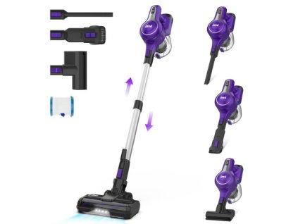 INSE S62 Cordless Stick Vacuum, 30kPa 300W Suction, 45min Runttime, LED Light