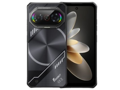 FOSSiBOT F114 Rugged Smartphone, 6.67-inch, 4GB +128GB, Android 15, 50MP Camera, 5000mAh Battery, IP68/IP69K, NFC/Face ID/GPS, Black
