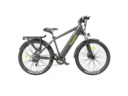 Eleglide T1 Electric Trekking Bike Trekking E-Bike 27.5 Inch CST Tires 36V 13AH Battery 250W Motor Shimano 7 Gears Max Speed 25Km/h Max Range 100KM Max Load 120KG IPX4 Waterproof Dual Disk Brake - Black