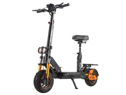 TWOFISH V5 MAX Electric Scooter with Seat, 800W Motor, 48V 18Ah Battery, Front 11 inch & Rear 10 inch Tires, 45km/h Max Speed, 45km Range, Front & Rear Disc Brake, Front & Rear Dual Suspension, LCD Display