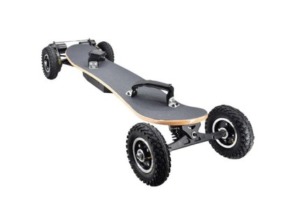SYL-08 V3 Version Electric Off Road Skateboard With Remote Control 1450W Motor up to 38km/h 10Ah Battery Maple Plank 8 inch Wheel Max load 130kg Left Foot Front Regular Stance - Black