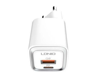 Nástenná nabíjačka LDNIO A2318M USB, USB-C + USB-C - Lightning kábel