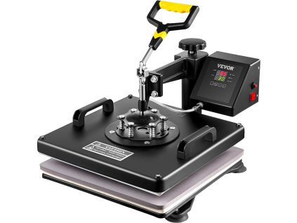 Tepelný lis 5 v 1, 15×15 inch, vyklápací, s teflónom a príslušenstvom