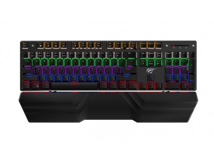 Havit Gamenote Herná mechanická klávesnica KB432L s podložkou (1)