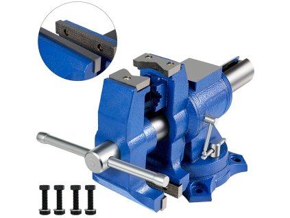 Zverák 6-inch svorkový na stôl s 360° otočnou hlavou a základňou