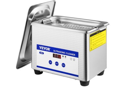 Ultrazvuková čistička 0.8L digitálna s ohrievačom a časovač 35W nerez