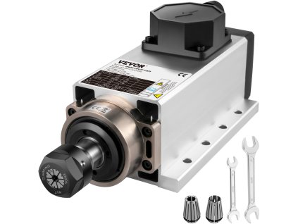 Vretenový motor 2.2KW 220V vzduchom chladený ER20 24000 RPM 6A 400 Hz