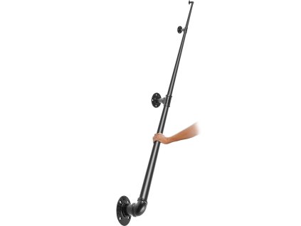 Zábradlie na schodisko 304.8 cm, uhlíková oceľ, nosnosť 199.6 kg