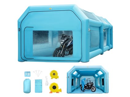 Nafukovací lakovací box 609.6×304.8×249.9 cm s filtrom a 2 ventilátory