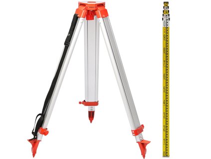 Hliníkový statív 1,65 m a latka 5 m, 5 sekcií pre rotačný laser