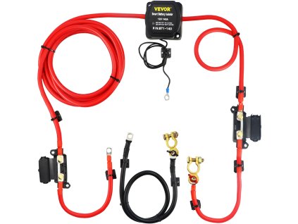Sada automatického relé pre oddelenie batérií 12 V, 140 A, 4 m