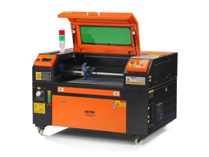 CO2 gravírovací laser 50 W, 30×51 cm, 500 mm/s, 2-way air assist