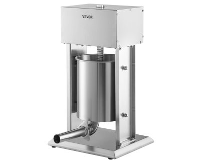 Elektrický plnič klobás 10 l 200 W nerez 304, 4 nástavce, pedál