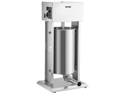 Elektrický plnič klobás 15L 260W 304 nerez vertikálny 4 trubice pedál