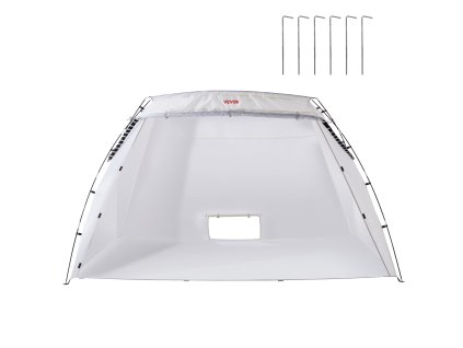 Stan na striekanie farby 3.0m × 2.1m × 1.8m s podlahou a sieťkou