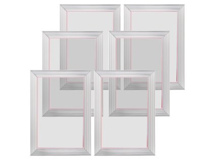 Sada na sieťotlač 6 ks rámov 25.4×35.6 cm, 110 count mesh s sieťou