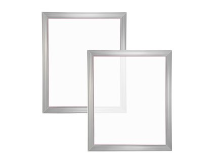 Sada 2 hliníkových rámov na sieťotlač 20×24inch, 230 mesh nylon, páska