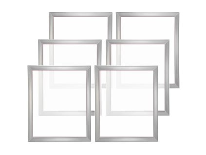 Sada sieťotlače 6 hliníkových rámov 20×24inch 160 count nylon páska
