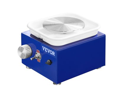 Keramický mini točný kruh s 2 platňami, 30W, set nástrojov a zástera