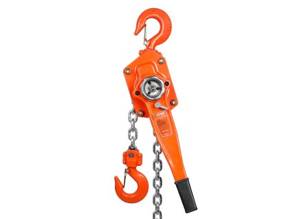 Ručný pákový reťazový zdvihák nosnosť 3 t, reťaz 6.1 m, g80, 360° hák