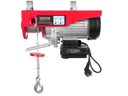 Elektrický navijak oceľové lano nosnosť 399,2 kg 850 W 220 V 1219 cm