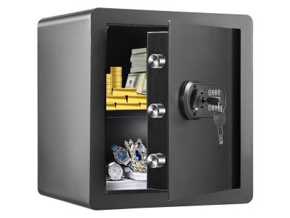 Trezor 51 l, oceľový, digitálny kód, 2 kľúče, 40.1×33.0×42.9 cm