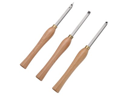 Sada sústružníckych dlát pre drevo 3 ks s karbidovými hrotmi