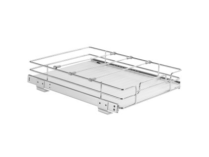 Výsuvný organizér do skrinky 30,5×43,2 cm, chrómovaná oceľ, do kuchyne
