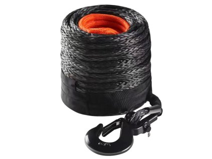 Syntetické lano na naviják 12.7 mm×28 m, 14,515 kg, s návlekom a hákom