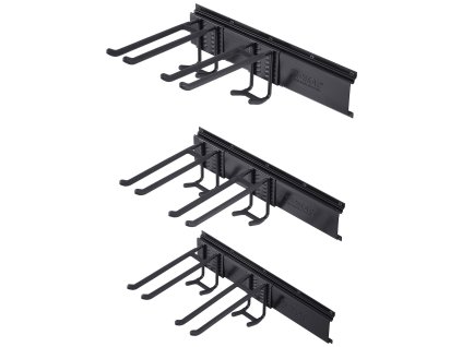 Nástenný vešiak na náradie 362.9 kg, 6 hákov, 3 lišty pre záhradu