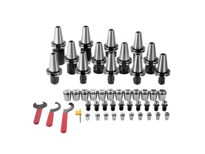 Držiak CAT40 ER16/32 sada 35 ks, 10 ťahových skrutiek, 3 kľúče