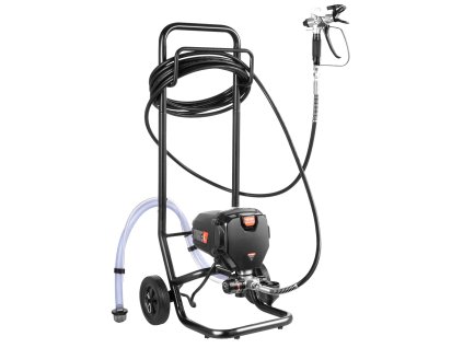 Airless striekacia pištoľ 750W 3000PSI elektrická s vozíkom na ploty