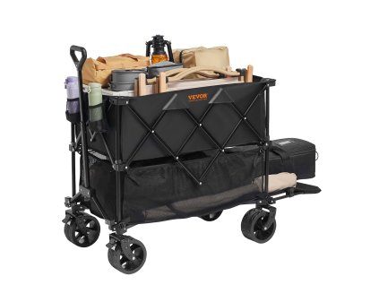 Skladací vozík 400 l, dvojposchodový, nosnosť 350–450 lb, 52"