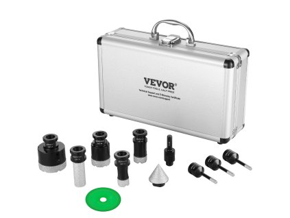 Sada diamantových vrtákov 7 ks 6×3/20/25/35/50 mm na keramiku