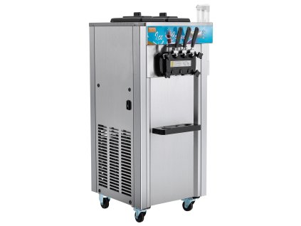 Stroj na točenú zmrzlinu 21-31 L/H, 1500W, 3 príchute, 2×5.5L nerez