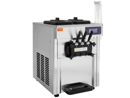 Zmrzlinový stroj 3 príchute 18–28L/h 1650W 2×5.5L autočistenie