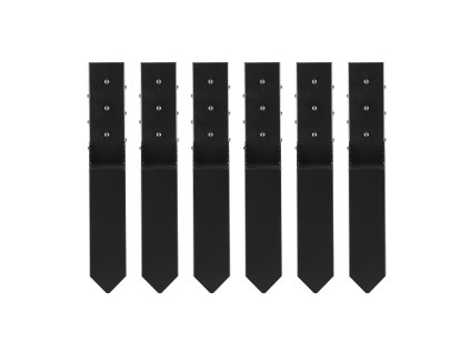 Kotvy na plotové stĺpy 6 ks vnútorný priemer 3.5×3.5 inches oceľ