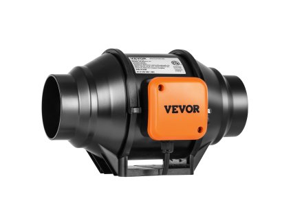 Inline ventilátor 102 mm 129.7 CFM, variabilné otáčky, tichý ac motor