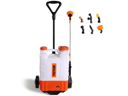 Batohový postrekovač s nádržou 15 L, rozsah tlaku 0-94 PSI, s popruhmi