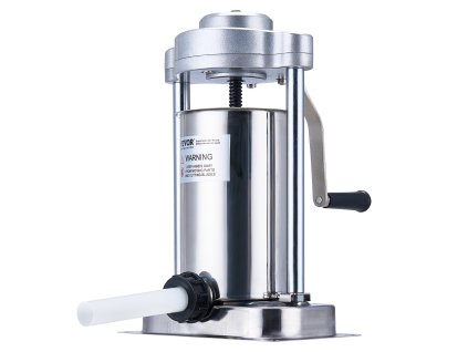 Vertikálna plnička na klobásy 2 L / 5 LBS, nerez 304, 2 trubice