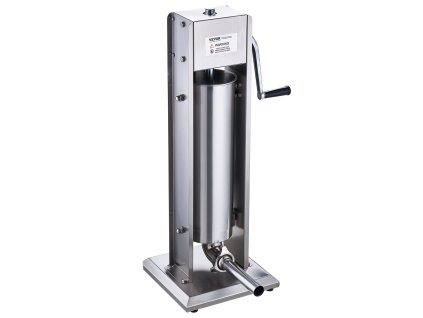 Ručná plnička na klobásy 7 L / 15 LBS vertikálna nerez 304, 5 trubíc