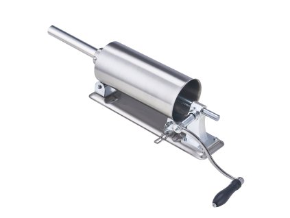 Ručný plniaci stroj na klobásy 2,5 l / 6 lbs nerez, 8 trubíc u-svorka