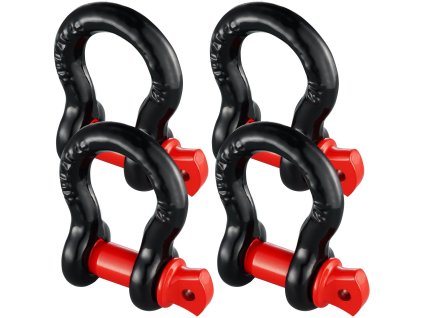 Sada 4 d-šeklov, oko 12.7 mm, skrutkový kolík 15.9 mm, 8 ton