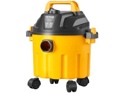 Dielenský mokro-suchý vysávač 10 l, 2 peak hp, s fúkaním a kolieskami