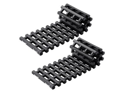 Dosky proti uviaznutiu 7 t, pár, tpr materiál, krátke, čierne