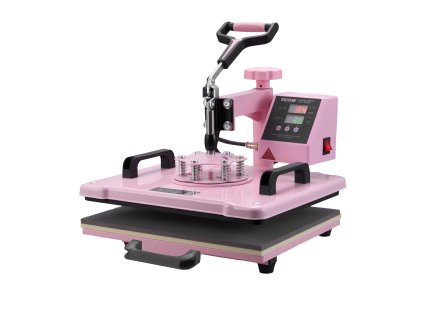 Tepelný lis 30,5×38,1 cm, 8 v 1 na tričká a tumbler 850,5 g ružový